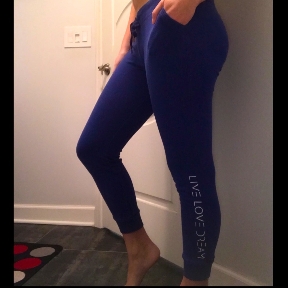 Live Love Dream by Aeropostale Blue Joggers, Sz. M